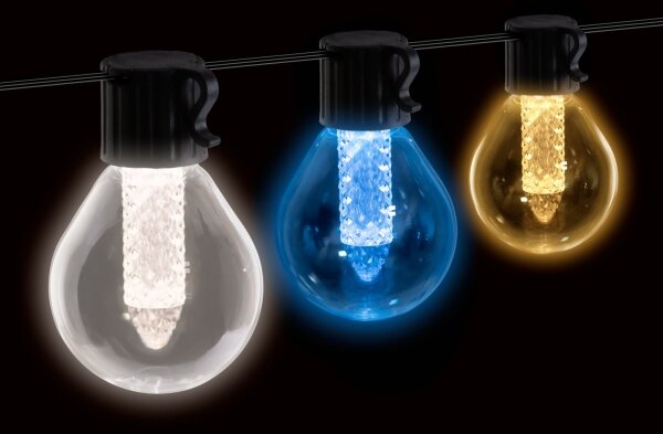 LED Stmívatelný solární řetěz 15xLED/1,5W/3,7/5V 2200 mAh 9 m IP65 černá + DO