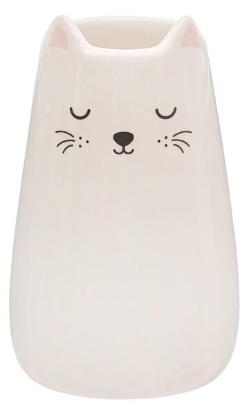 Krémová váza z dolomitu (výška 10,5 cm) Cat – Sass & Belle