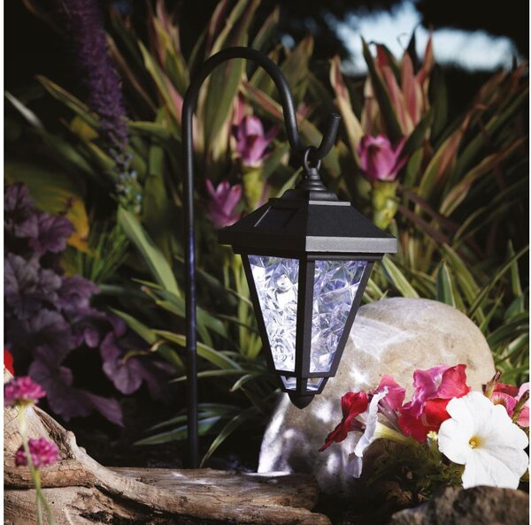 LED Solární lampa LED/1,2V 200 mAh IP44 černá