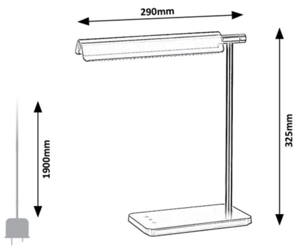 Rabalux 2934 - LED Dotyková stmívatelná lampa LED/7W/230V 3000K/4000K/6500K