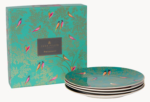 Sada dezertních talířů z jemného porcelánu Sara Miller London Chelsea, 4 díly