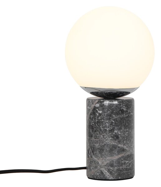 NORDLUX Designová mramorová stolní lampa LILLY, 1xE14, 25W, šedá 2213575010