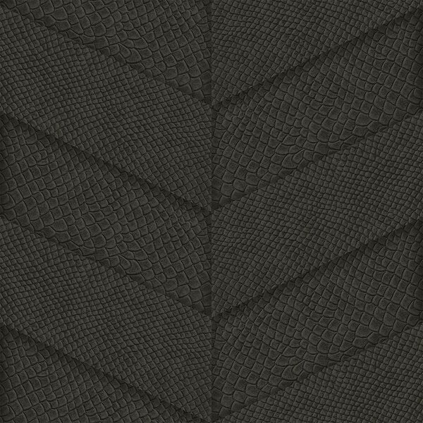 Vliesová tapeta černá, parketový vzor kůže 347795, Luxury Skins, Origin