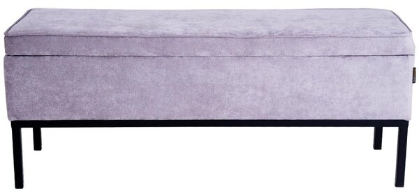 Nordic Design Šedá látková lavice Eduard 120 cm