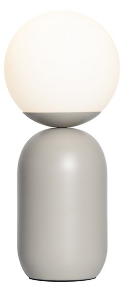 NORDLUX Retro kulatá stolní lampa NOTTI, 1xE14, 25W, šedá 2011035010
