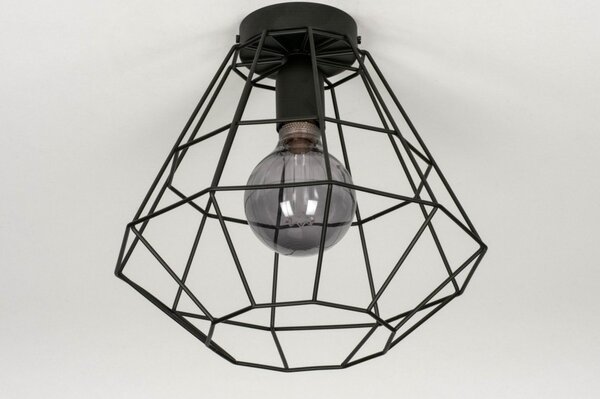 Stropní industriální svítidlo Signature Crystal Nero (LMD)