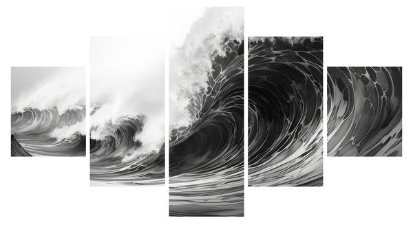 Obraz - Malba vln (125x70 cm)