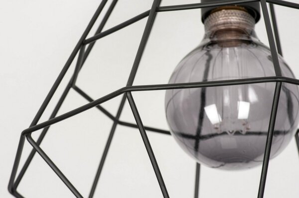 Stropní industriální svítidlo Signature Crystal Nero (LMD)