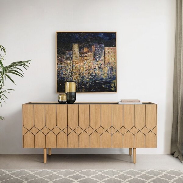 -25 % Dny MOMENTI– Dubová komoda Woodman Porto Victoria 175 x 45 cm