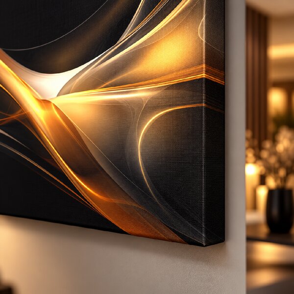 Obraz na plátně - Sonáta solárního záblesku FeelHappy.cz Rozměr obrazu (Šířka x Výška): 180 x 60 cm