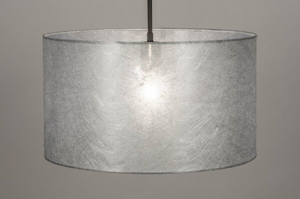 Závěsné designové svítido do obýváku Mombasa Silver Look and Black (LMD)