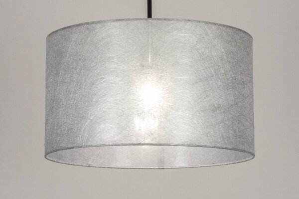 Závěsné designové svítido do obýváku Mombasa Silver Look and Black (LMD)