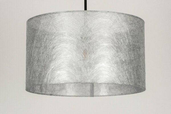 Závěsné designové svítido do obýváku Mombasa Silver Look and Black (LMD)