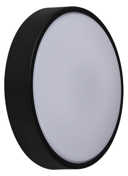 NORDLUX Venkovní nástěnné kulaté LED osvětlení OLIVER, 9W, teplá bílá, černé 2218261003