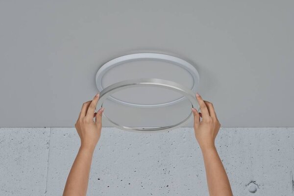 Stropní svítidlo Nordlux Oja ⌀29,4cm, DIM 3000K/4000K, IP54 Barva: Černá