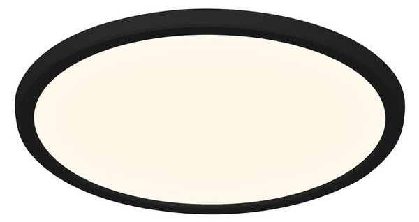 Stropní svítidlo Nordlux Oja ⌀29,4cm, DIM 3000K/4000K, IP54 Barva: Černá