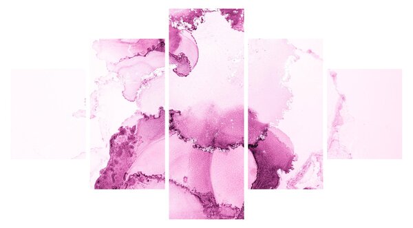 Obraz - Růžový dekor (125x70 cm)