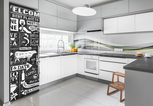 Nálepka fototapeta na ledničku Restaurace FridgeStick-70x190-f-85301783