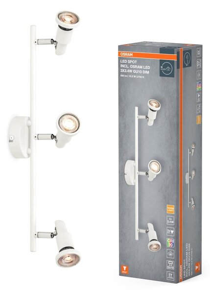 Bílé stropní svítidlo LED Spot 486 mm 36°, teplá bílá