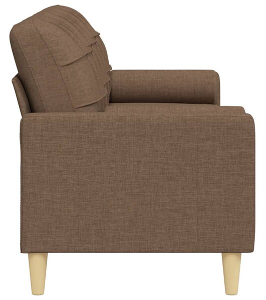 3místná pohovka s polštáři hnědá 210 cm textil 3278204