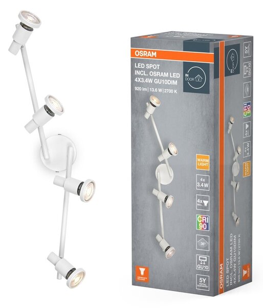 Bílé stropní svítidlo LED Spot 684 mm 36°, teplá bílá