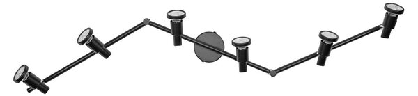 Černé stropní svítidlo LED Spot 1198 mm 36°, teplá bílá