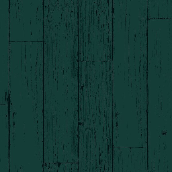 Zeleno-černá vliesová tapeta imitace dřeva, palubek 347536, Matières - Wood, Origin