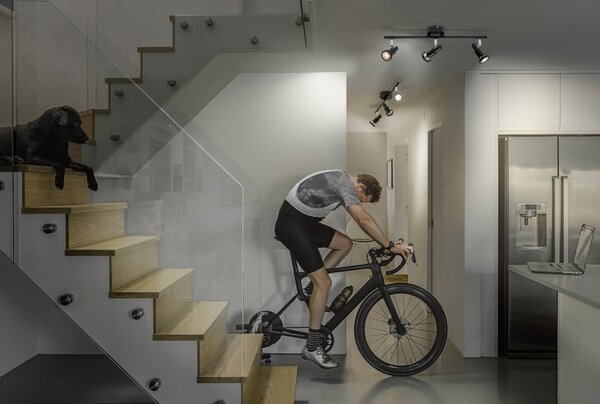 Černé stropní svítidlo LED Spot 486 mm 36°, teplá bílá