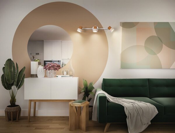 Bílé stropní svítidlo LED Spot dekorativní 577 mm 36°, teplá bílá