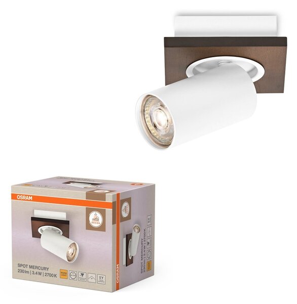 Bílé stropní svítidlo LED Spot dekorativní 110 mm 36°, teplá bílá