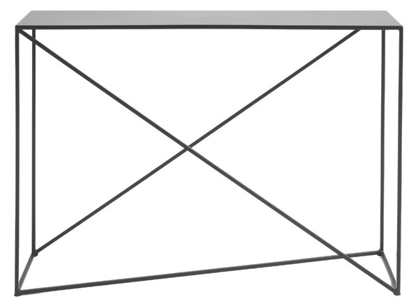 Nordic Design Černý kovový toaletní stolek Mountain 100 x 30 cm