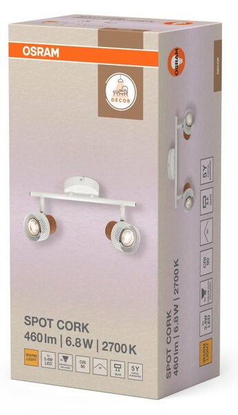 Bílé stropní svítidlo LED Spot dekorativní 338 mm 36°, teplá bílá