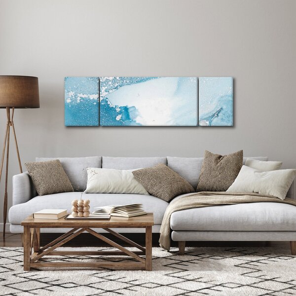 Obraz - Modrý dekor (170x50 cm)