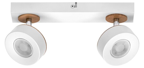 Bílé stropní svítidlo LED Spot dekorativní 298 mm 102°, teplá bílá