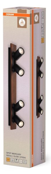 Černé stropní svítidlo LED Spot dekorativní 600 mm 36°, teplá bílá