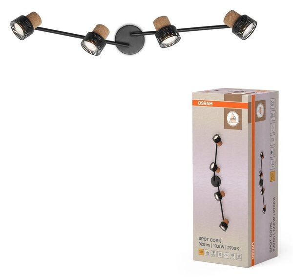 Černé stropní svítidlo LED Spot dekorativní 813 mm 36°, teplá bílá