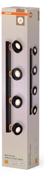 Černé stropní svítidlo LED Spot dekorativní 698 mm 102°, teplá bílá