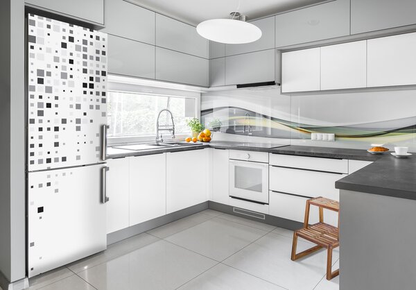 Nálepka na ledničku Abstrakce čtverce FridgeStick-70x190-f-85458118