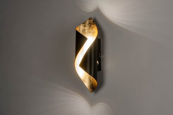 Nástěnné designové svítidlo Vianetta Gold (LMD)