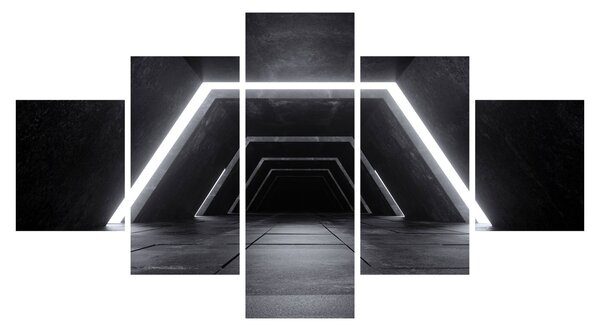 Obraz - Futuristický tunel (125x70 cm)
