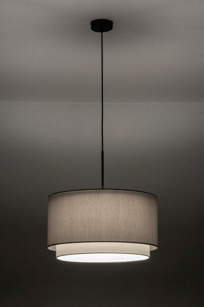 Závěsné designové šedé svítidlo do ložnice Rigoletto Yersey and Black (LMD)