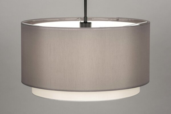Závěsné designové šedé svítidlo do ložnice Rigoletto Yersey and Black (LMD)