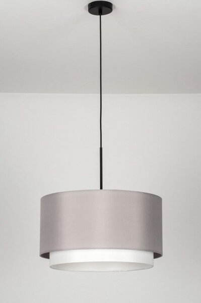 Závěsné designové šedé svítidlo do ložnice Rigoletto Yersey and Black (LMD)