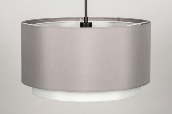 Závěsné designové šedé svítidlo do ložnice Rigoletto Yersey and Black (LMD)