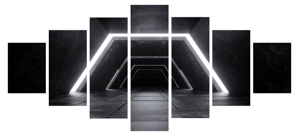 Obraz - Futuristický tunel (210x100 cm)