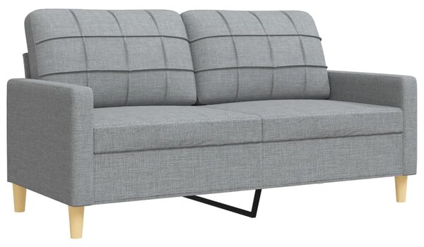 3dílná sedací souprava světle šedá textil 3278287