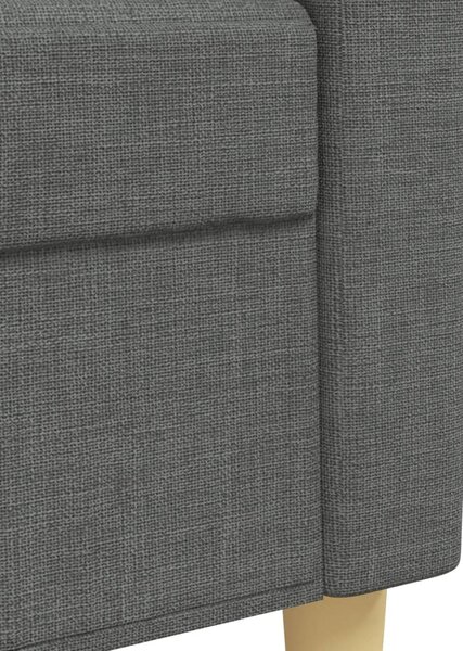 3dílná sedací souprava tmavě šedá textil 3278288