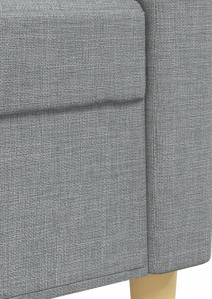 3dílná sedací souprava světle šedá textil 3278287