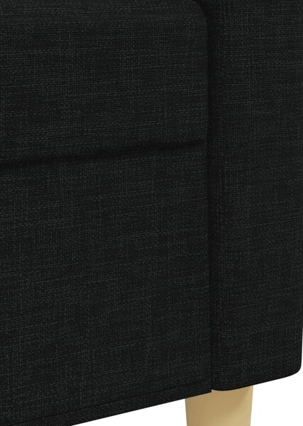 3dílná sedací souprava černá textil 3278291