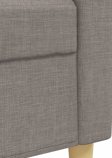3dílná sedací souprava s podnožkou taupe textil 3278334